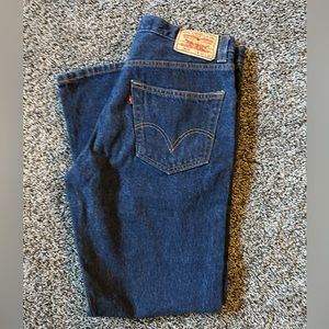 Levi’s Men’s 505 Regular Fit Blue Jeans Size 34/32